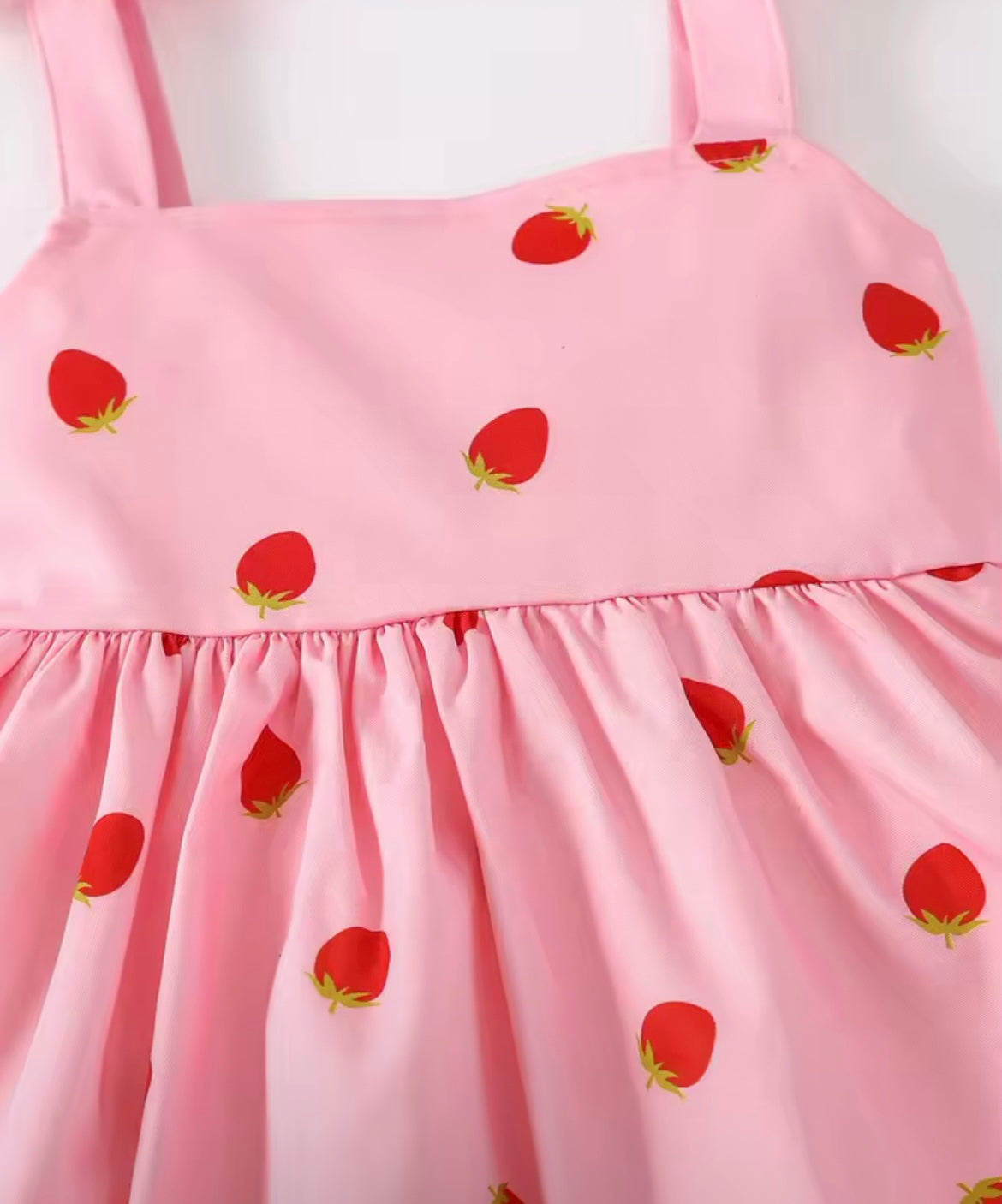 Girl Strawberry Print Dress