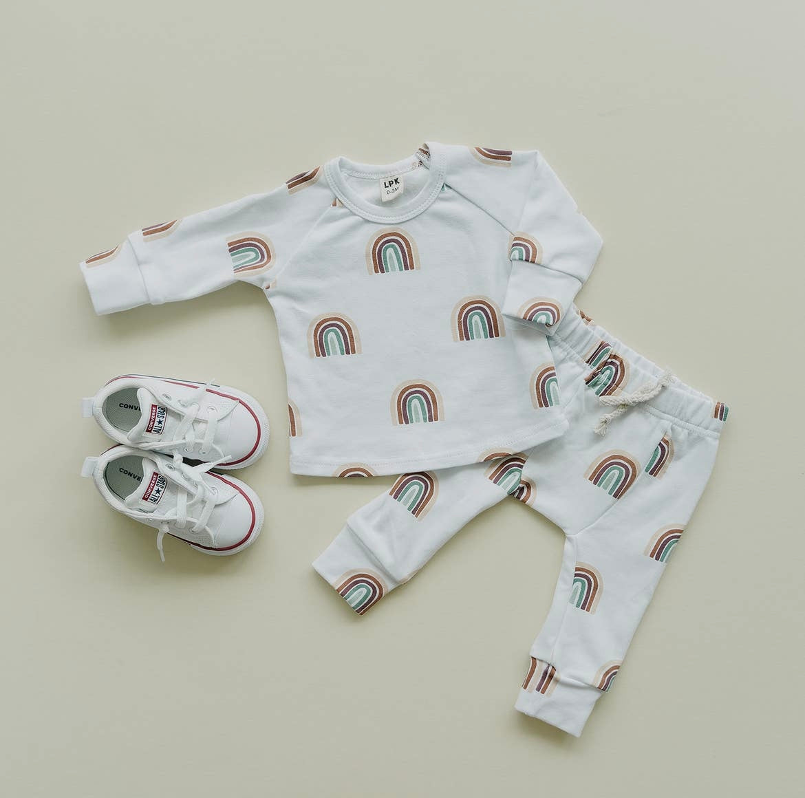 Girl Rainbow 2 Piece Cotton Lounge Set