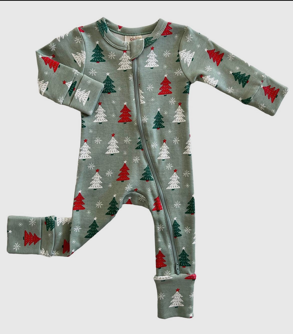 Christmas Tree Romper with 2 Way Zipper