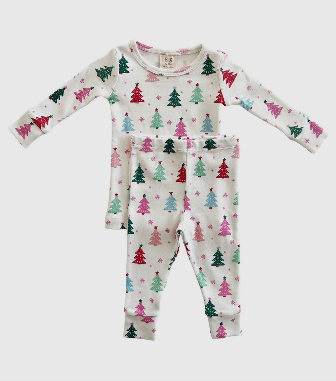 Girl Pink Christmas Tree 2 Piece Set