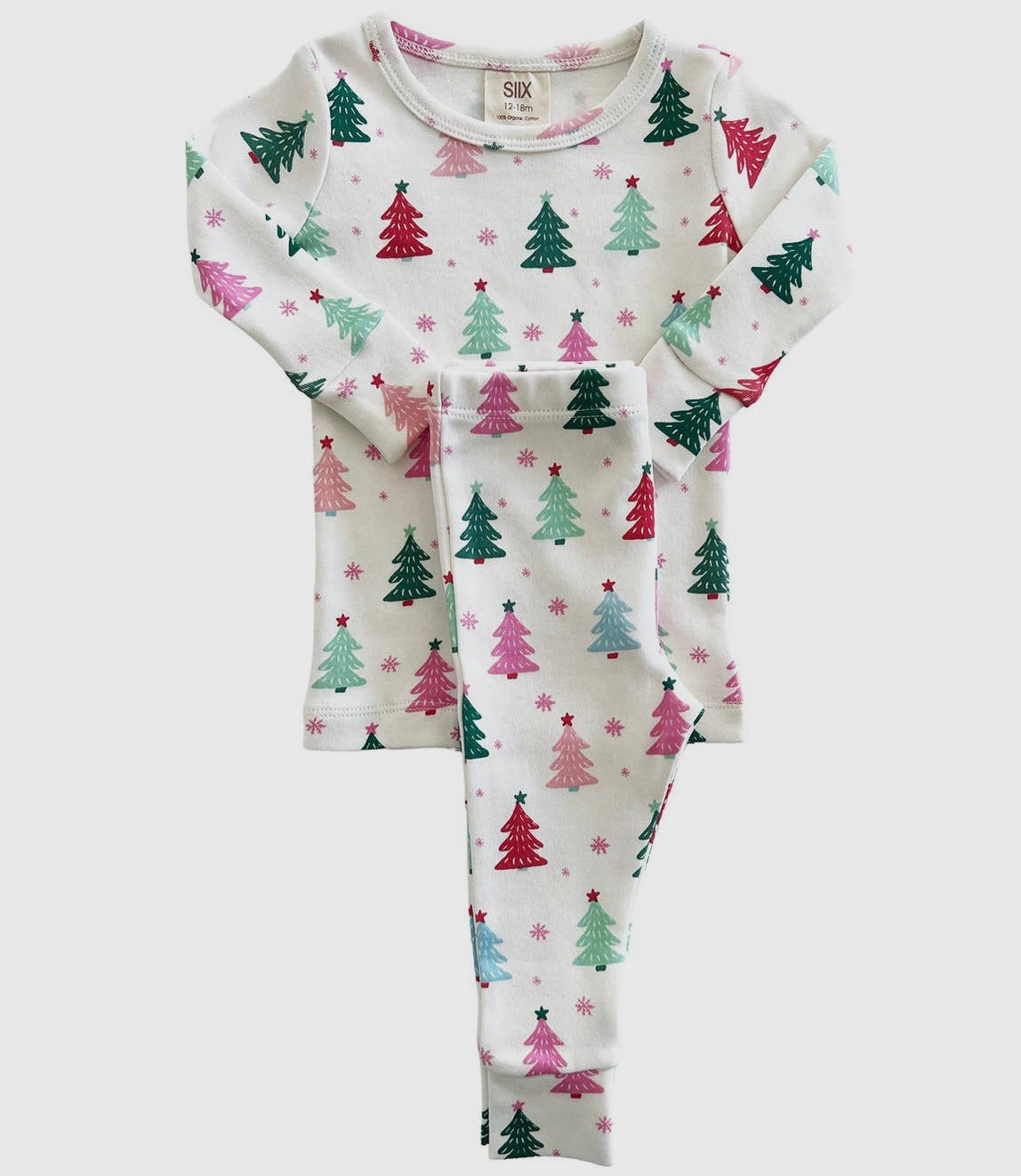 Girl Pink Christmas Tree 2 Piece Set