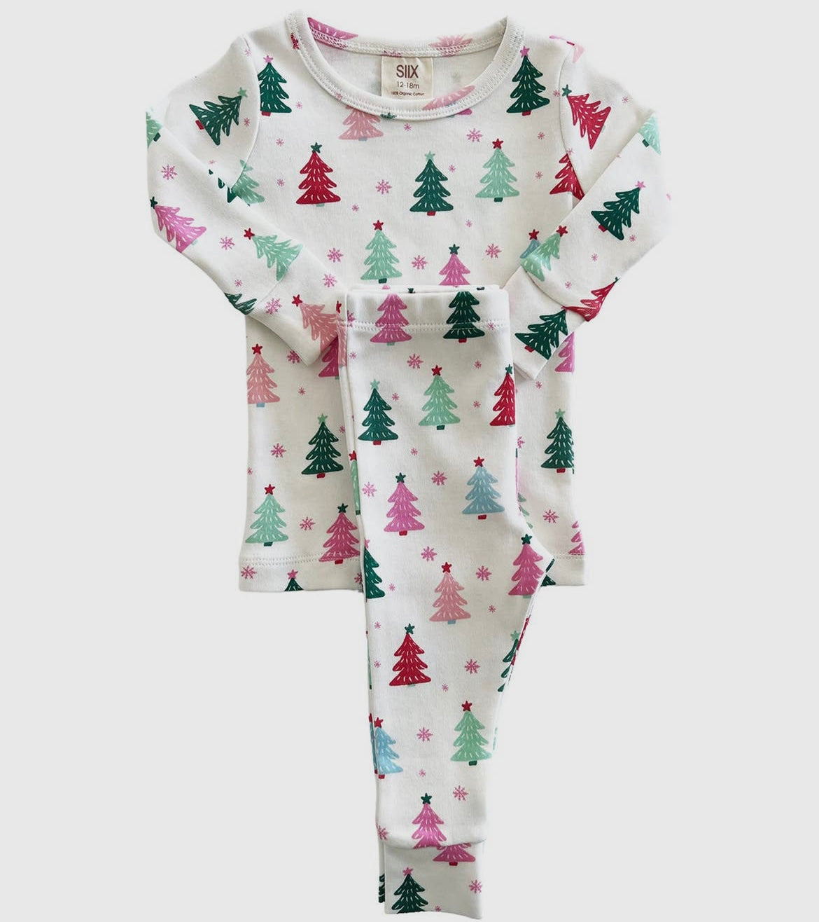 Girl Pink Christmas Tree 2 Piece Set