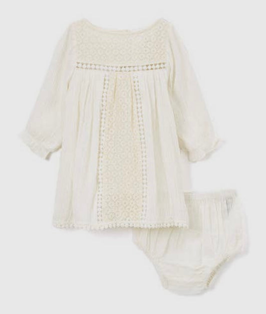 Baby Girl Cream Lace Dress