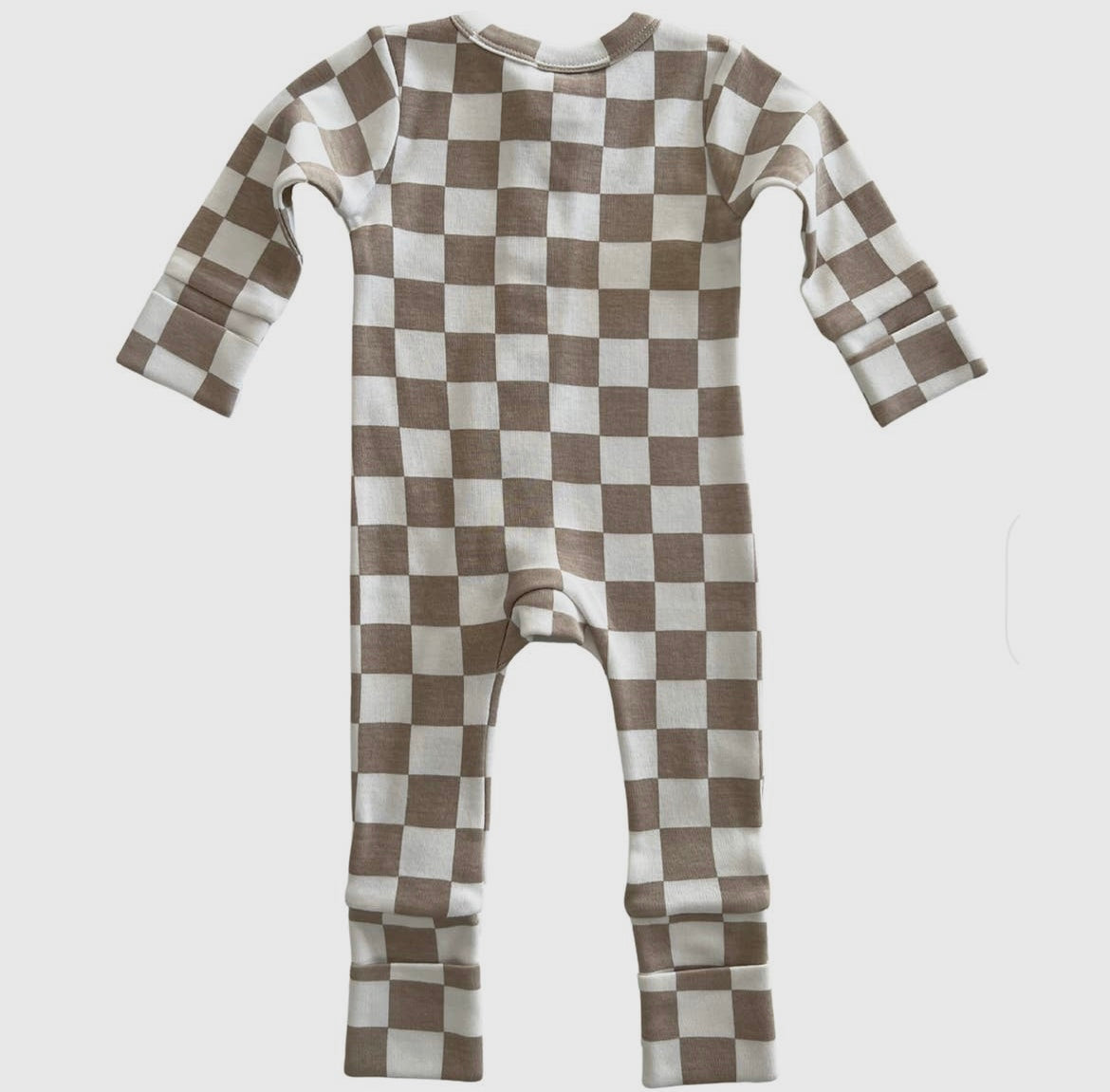 Checkerboard 2-Way Zip Romper