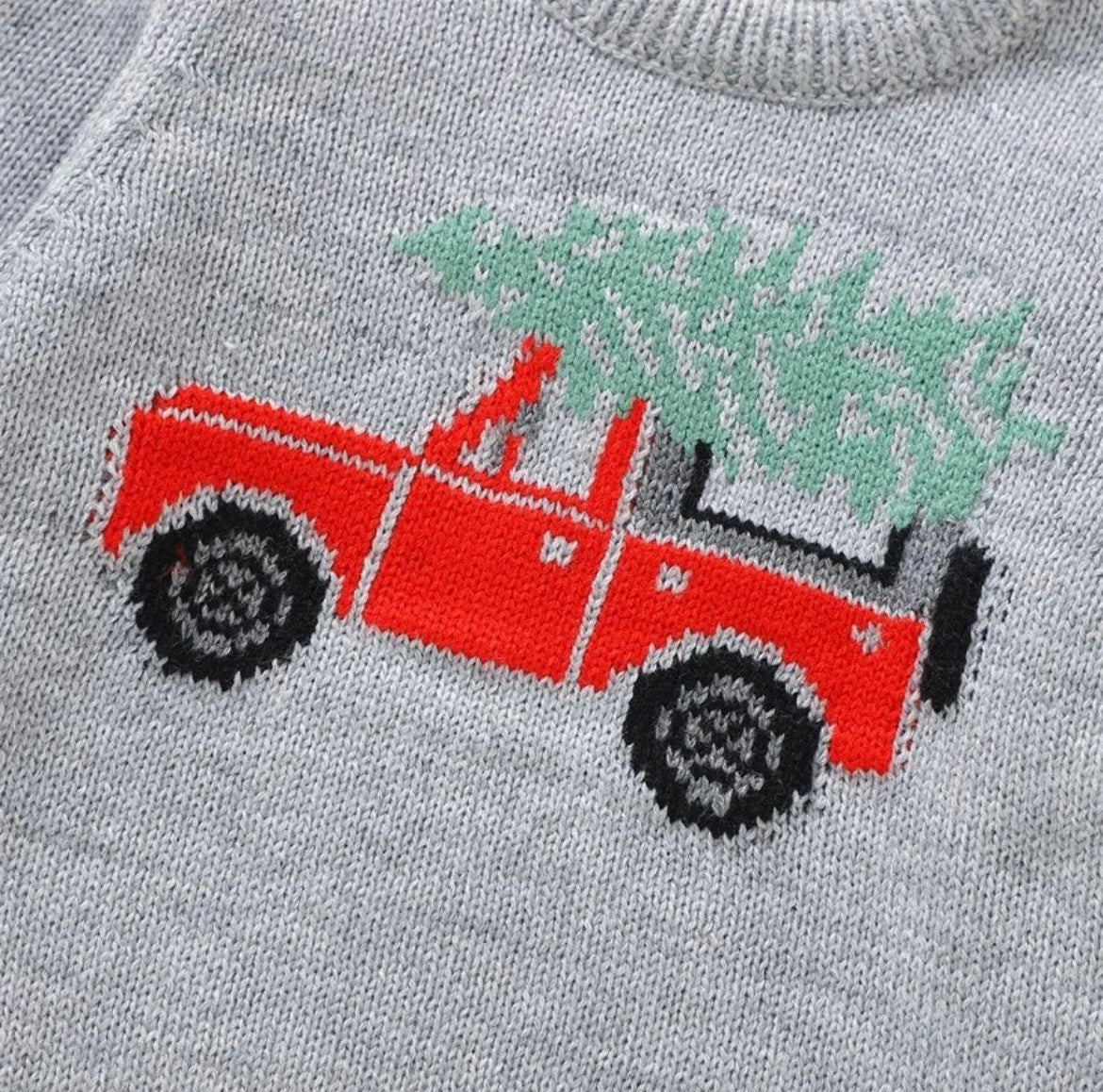 Christmas Red Truck Sweater