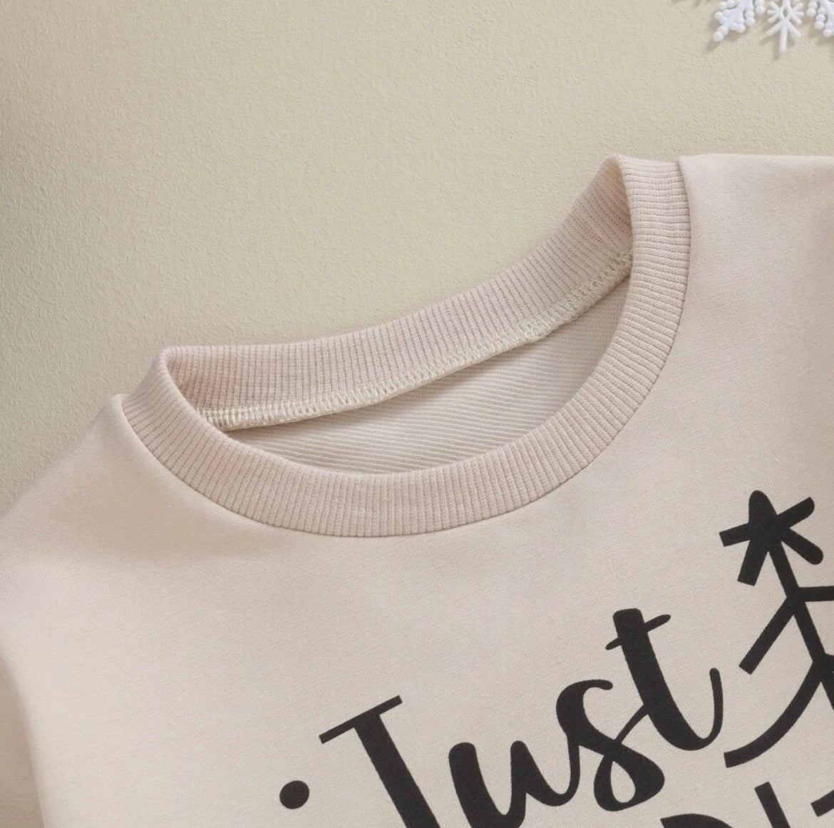 Christmas Girl Cream Sweatshirt