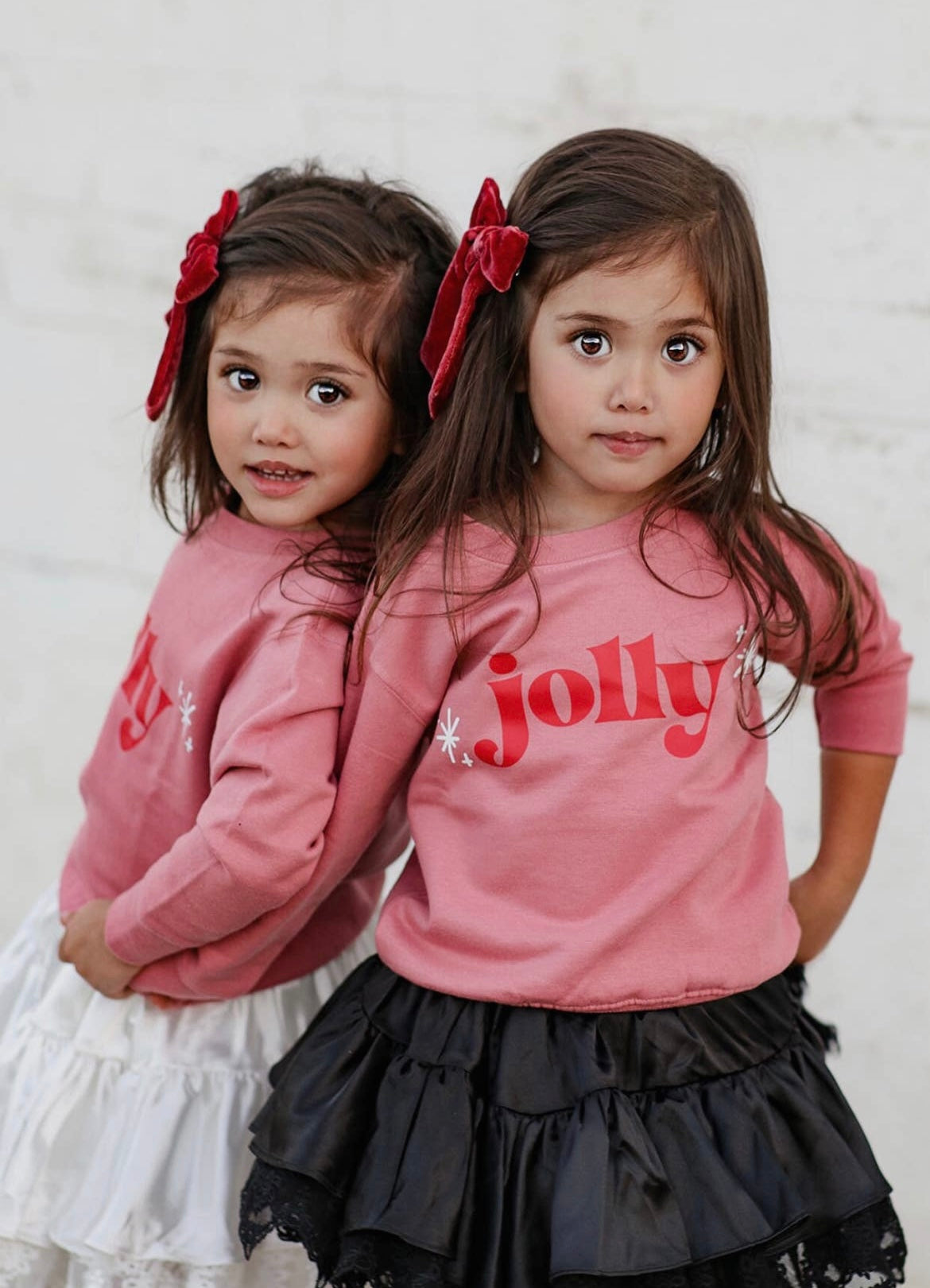 Christmas Holly Pink Toddler Sweatshirt