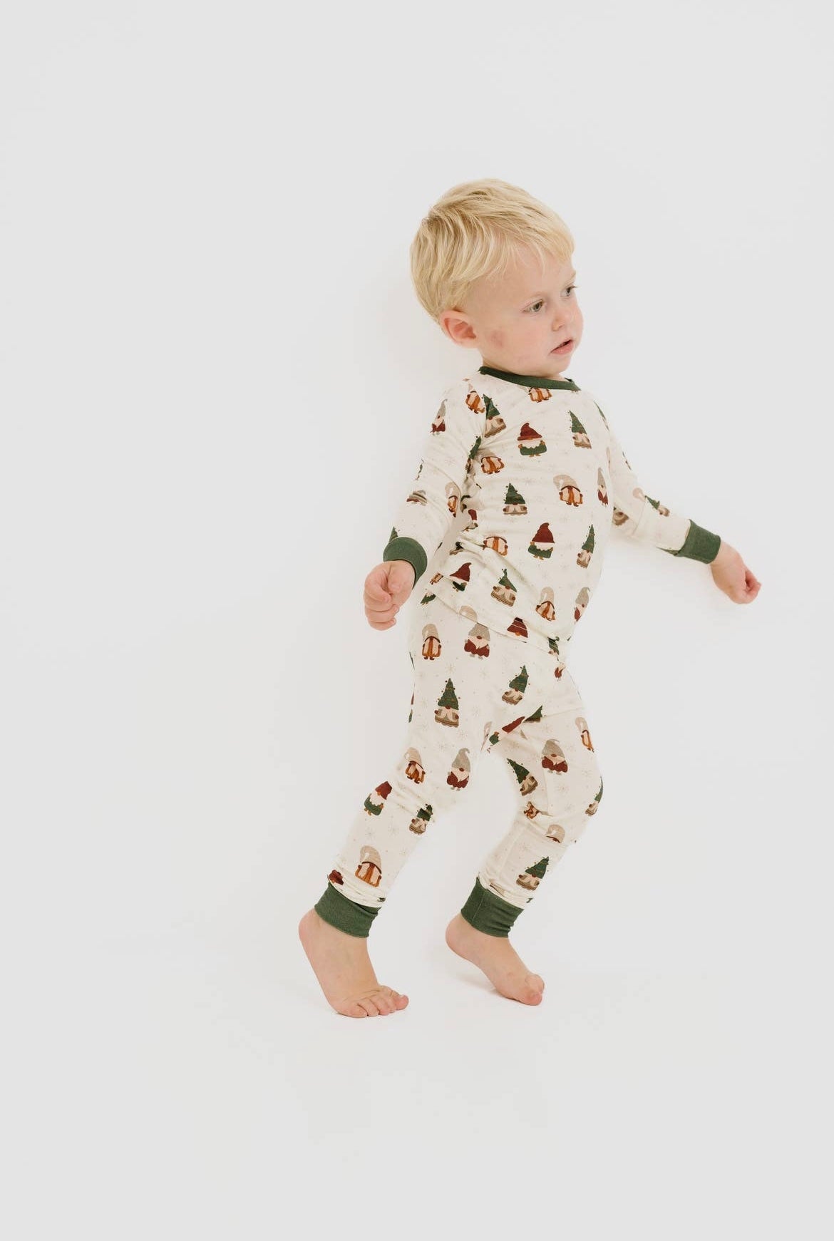 Christmas Gnomes Bamboo Pajama Set