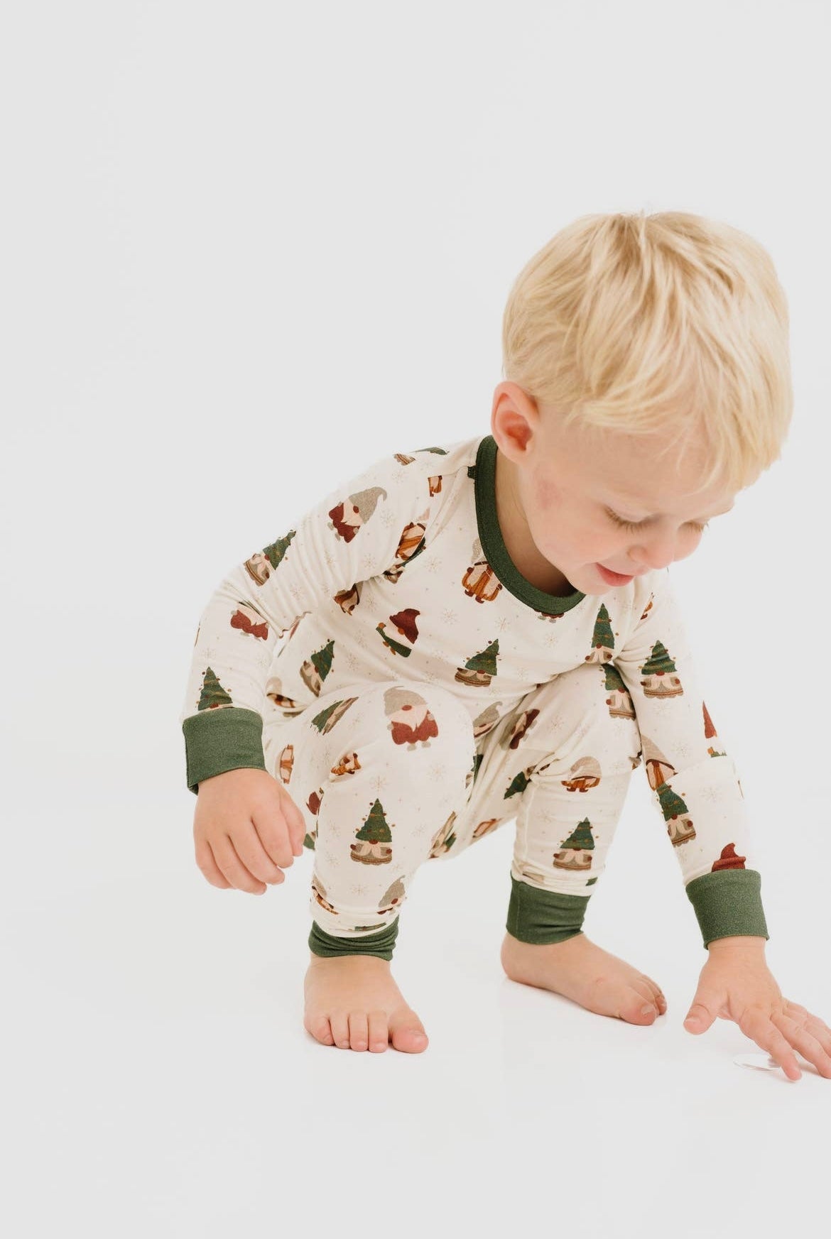 Christmas Gnomes Bamboo Pajama Set