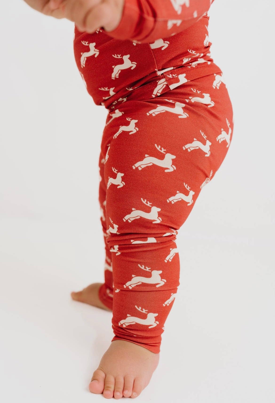 Christmas Red Reindeer Bamboo Pajama Set