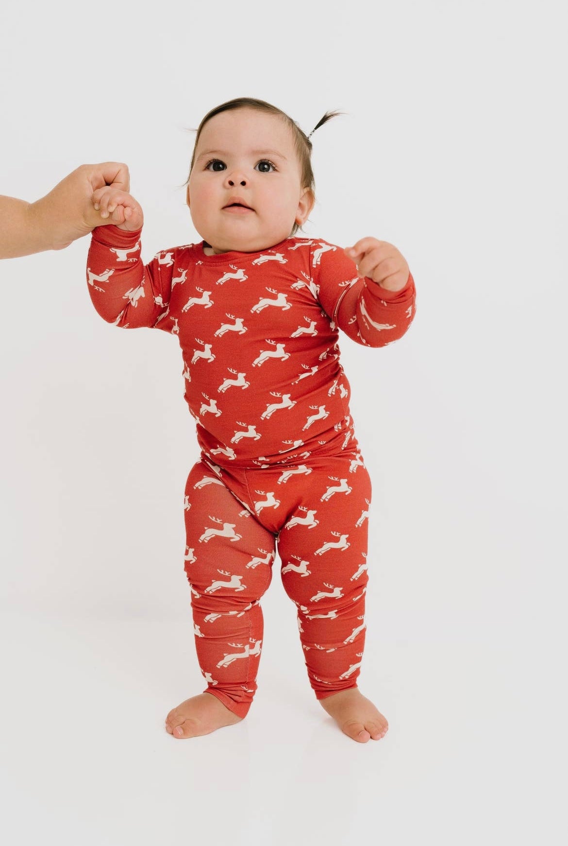 Christmas Red Reindeer Bamboo Pajama Set