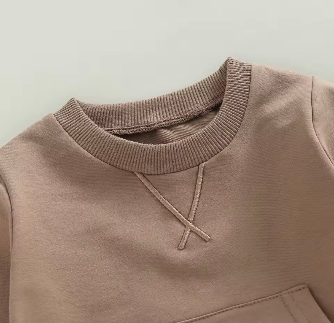 Boy 2 Piece Rust Sweatshirt & Pant Set