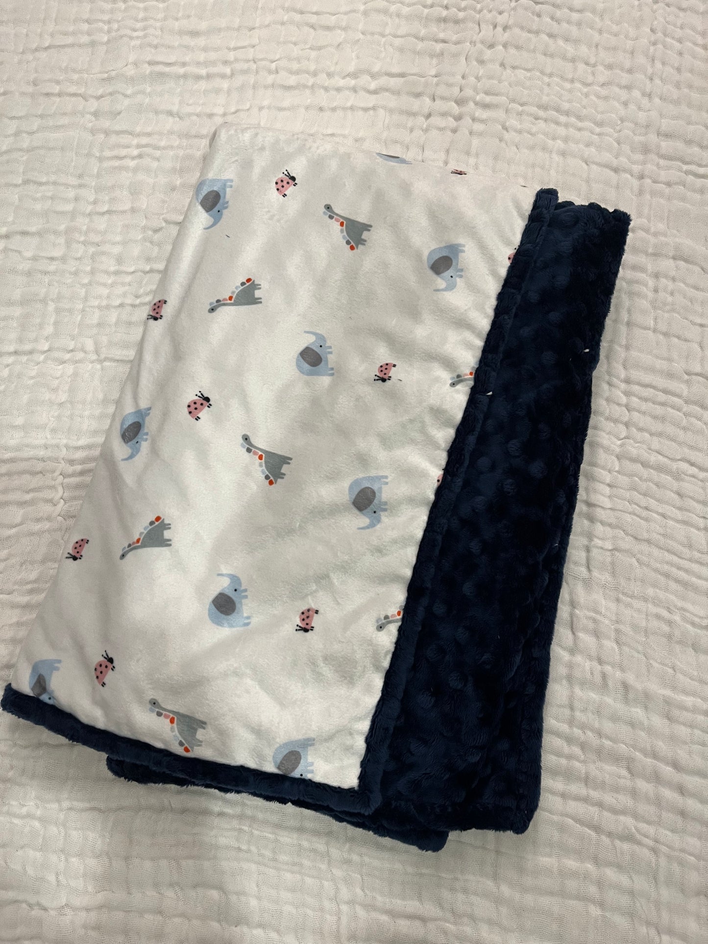 Minky Double sided Baby Blankets