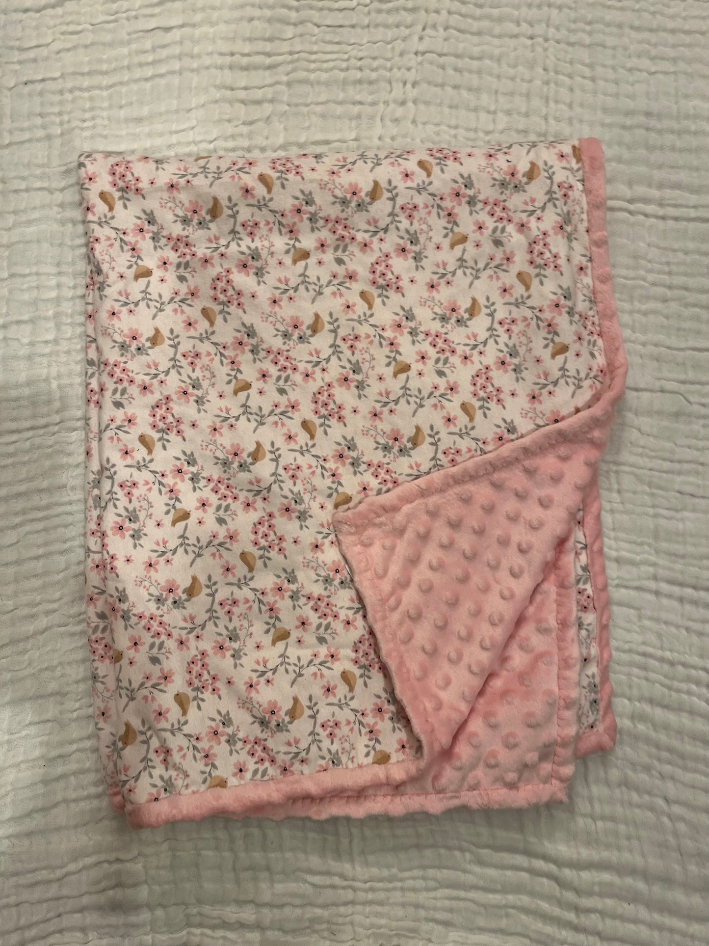 Minky Double sided Baby Blankets