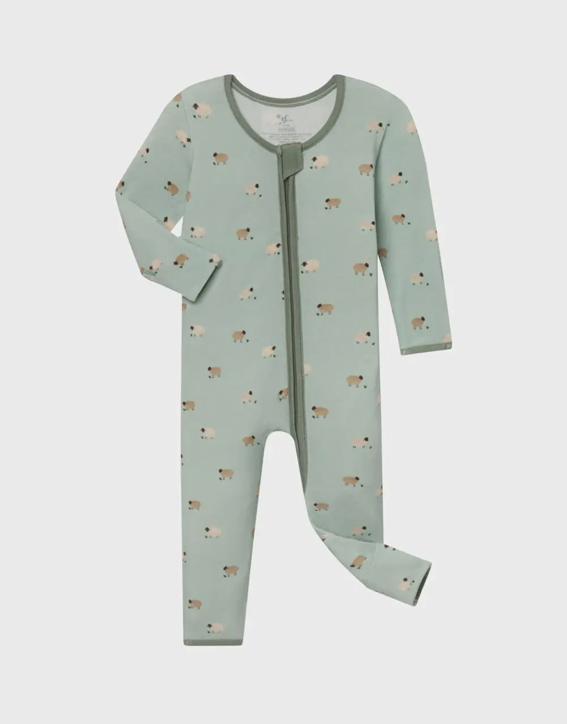 Baby Lamb Bamboo Footed Sleeper