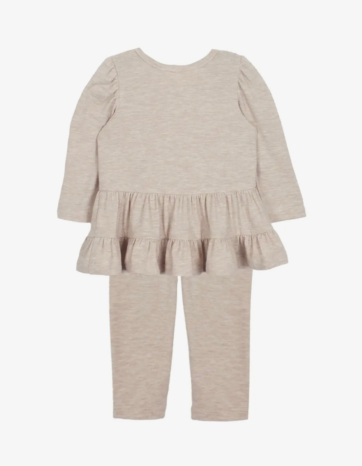 Girl 2 Piece Beige Pant Set
