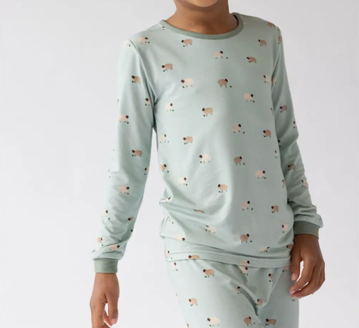 Kids Lamb Bamboo Pajama Set