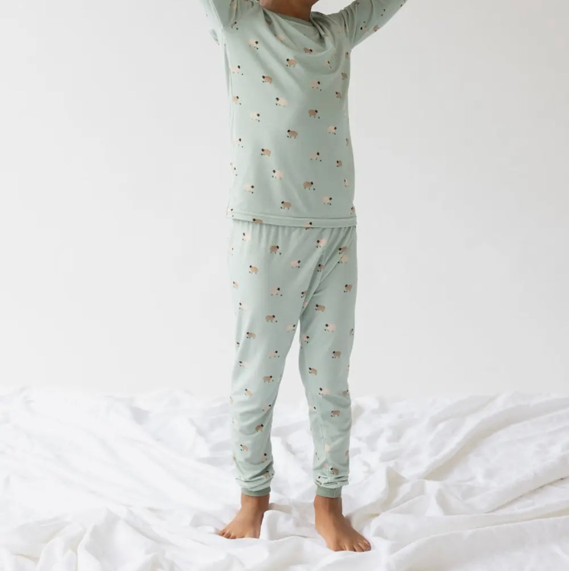 Kids Lamb Bamboo Pajama Set