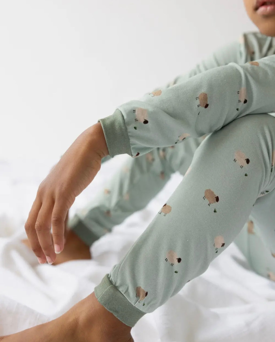 Kids Lamb Bamboo Pajama Set