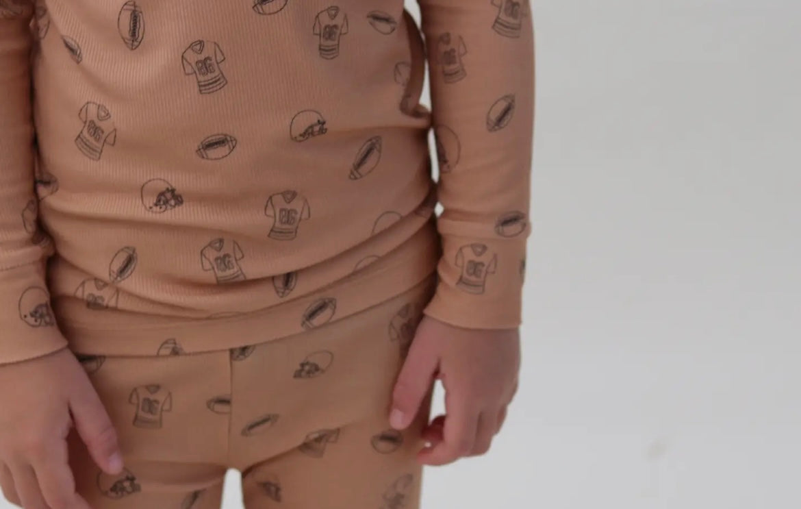 Boy Bamboo Little Linebacker 2 Piece Pajamas