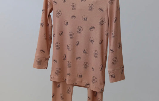 Boy Bamboo Little Linebacker 2 Piece Pajamas