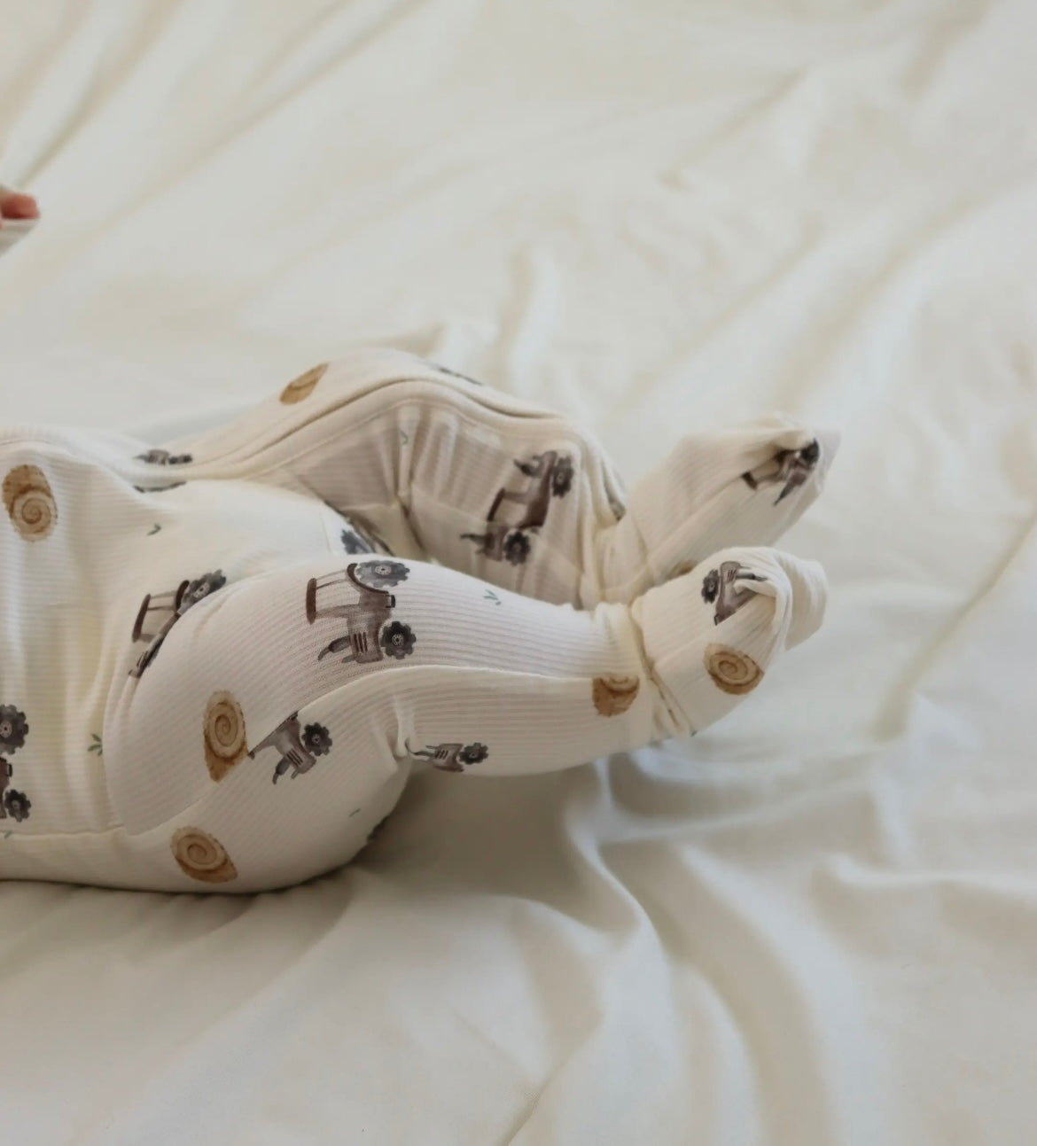 Baby Boy Hayride Ribbed Zip Pajamas